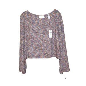 Anthropologie Daily Practice NWT Open Back Dropped Shoulder Top Oversized XSmall